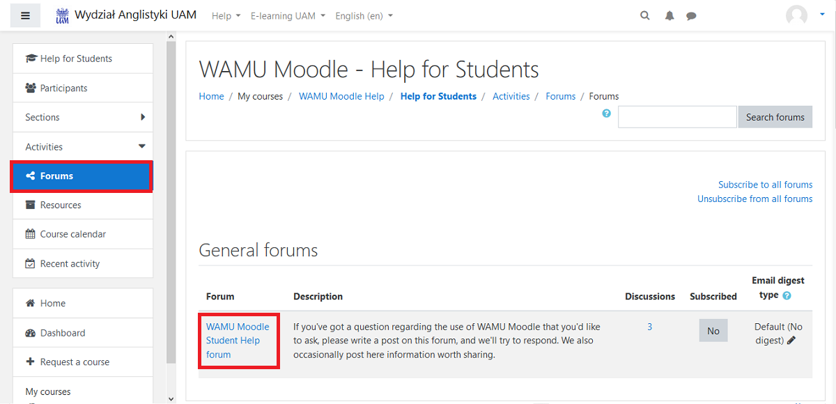 Course: How to participate in classes on the AMU Moodle platform ...